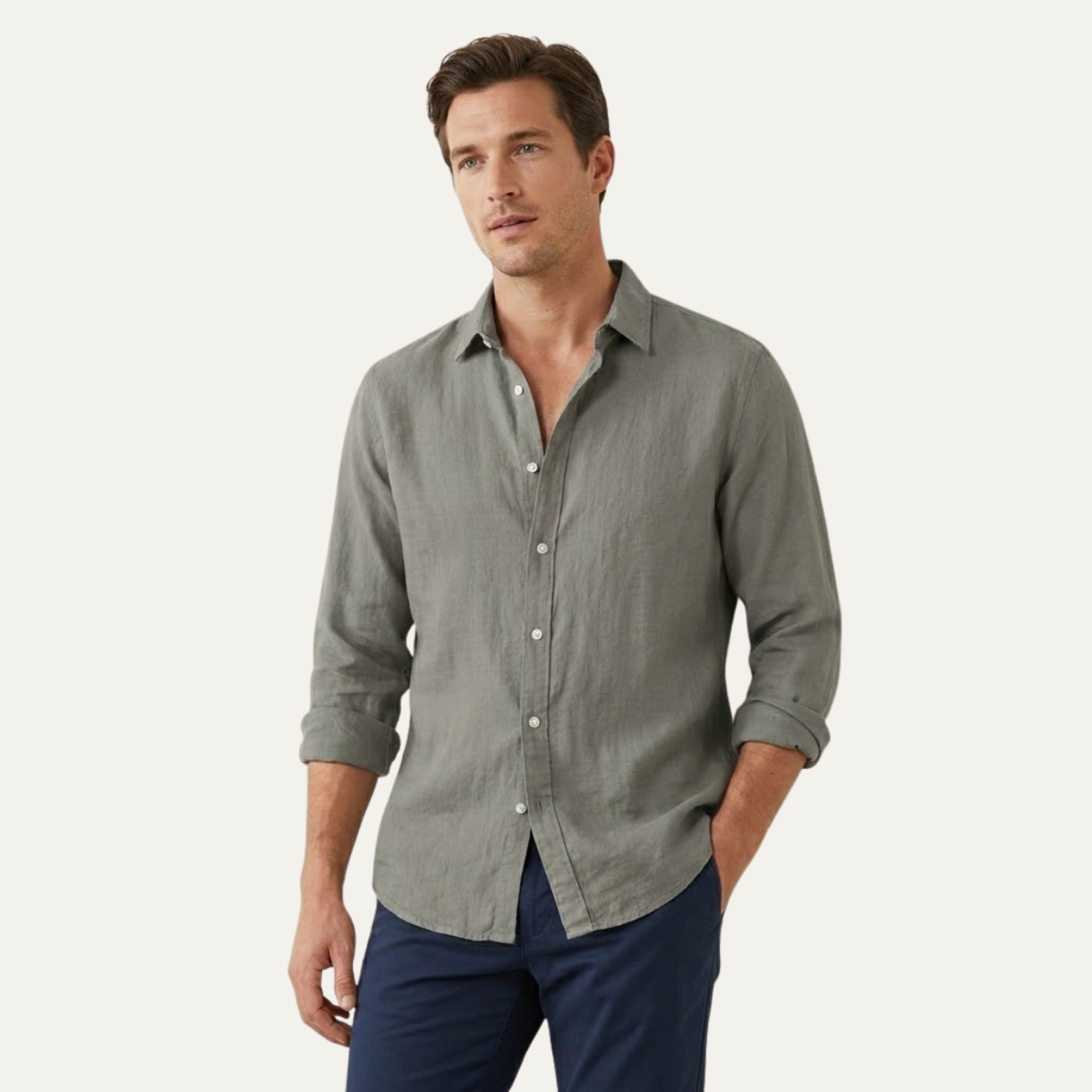 The Pinehill Men’s Lightweight Breathable Open Front Casual Shirt