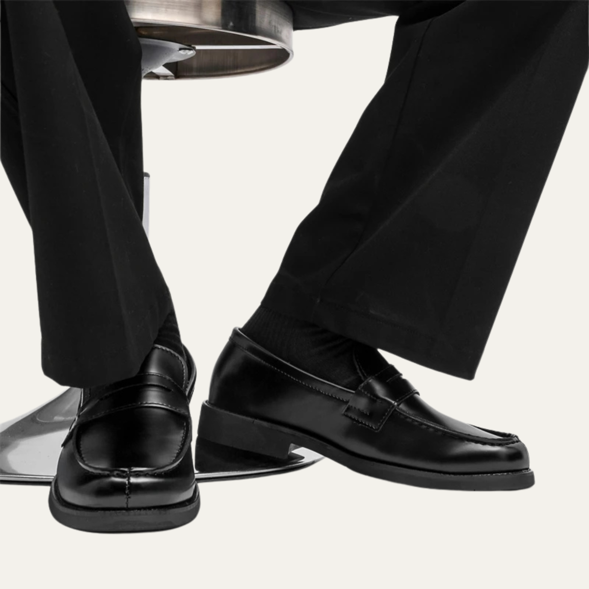 The Watercrest Hill Men’s Handmade Faux Leather Penny Loafers
