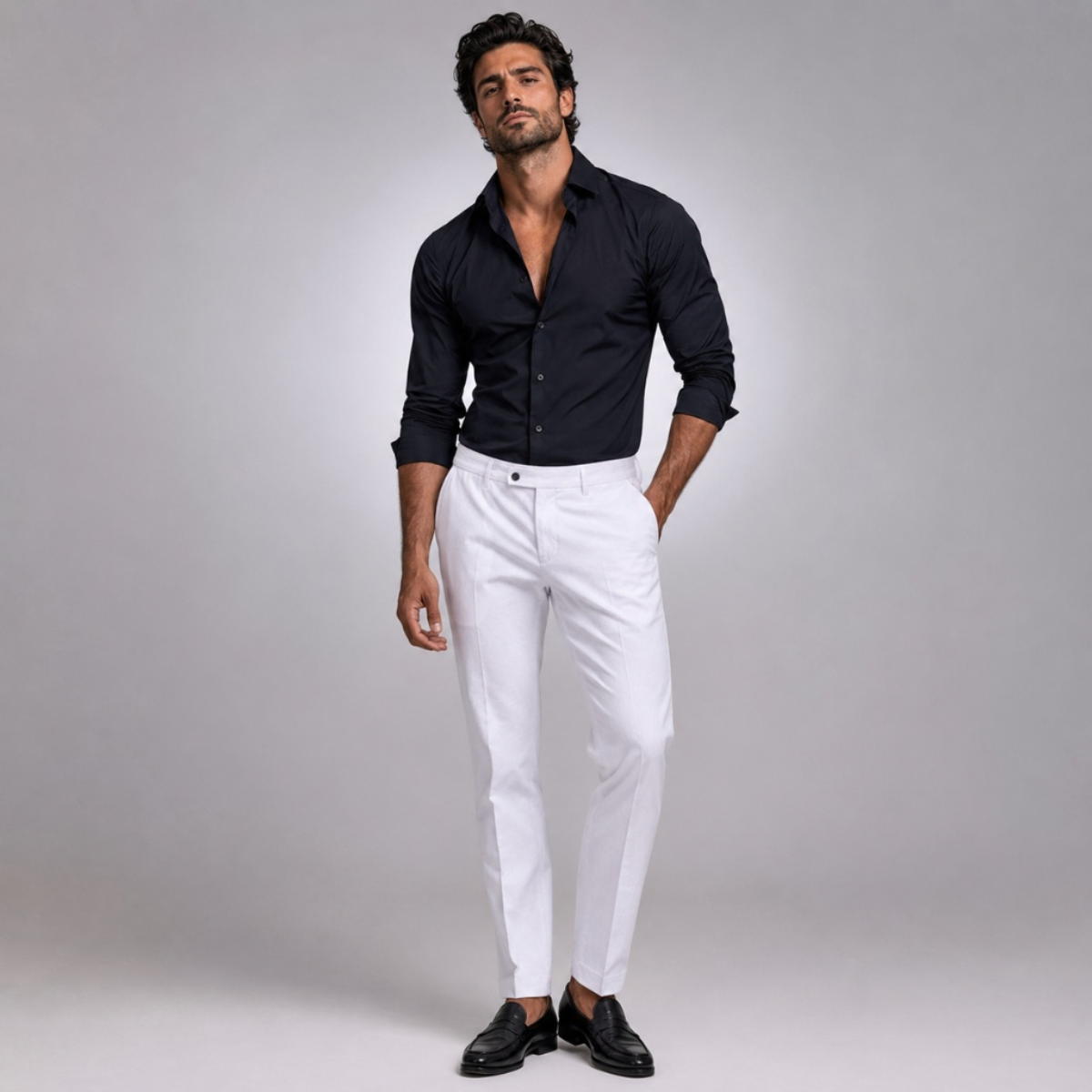 The Silverwood Men’s Casual Linen Dress Pants – Slim Fit