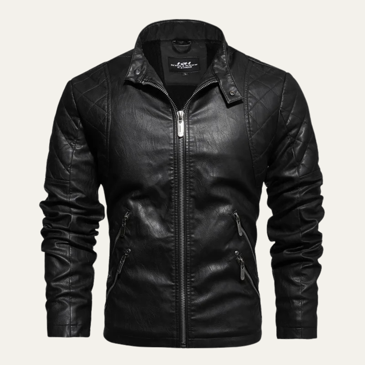 The Broadmoor Men’s Slim Fit Stylish Biker Leather Jacket