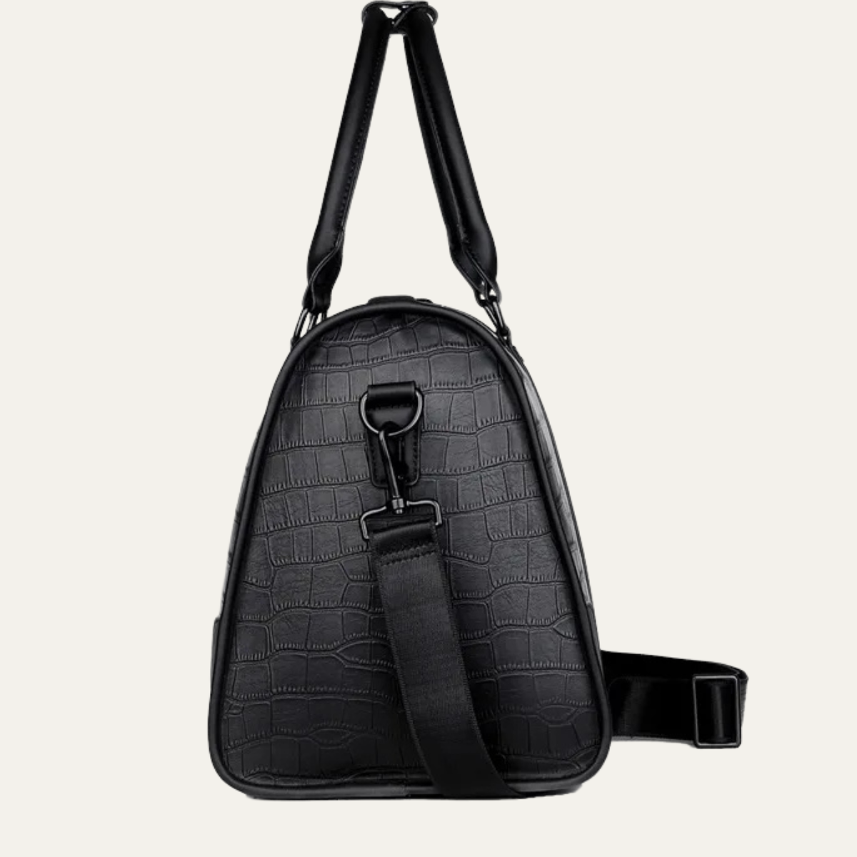 The Greenridge Men’s Luxury Faux Leather Business Duffel Tote Bag