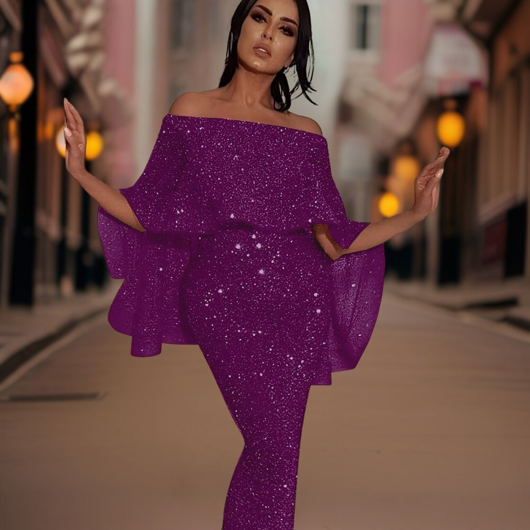Women's Bare Shoulder Formal Gown