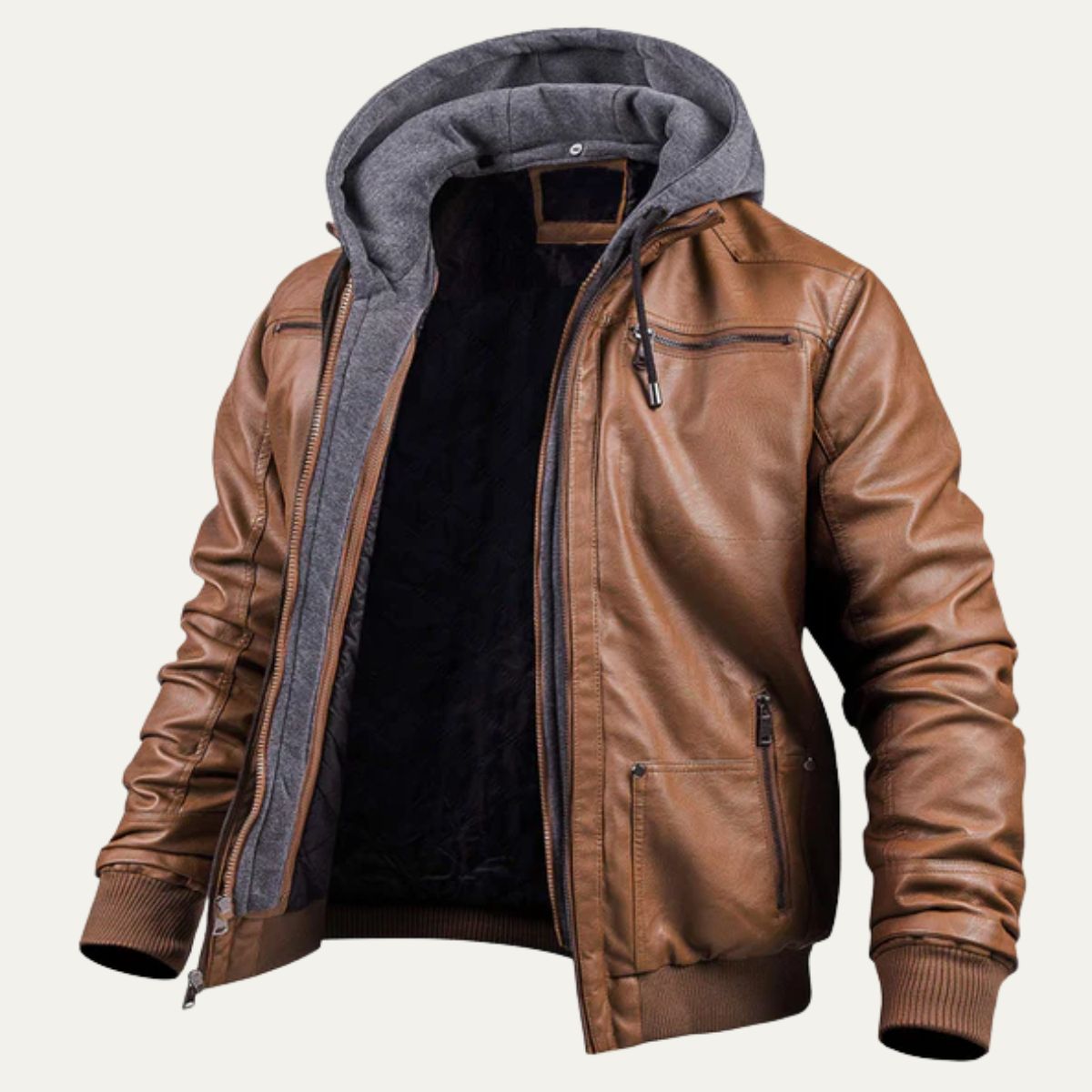 The Eversley Modern and Warm Leather Jacket for Men