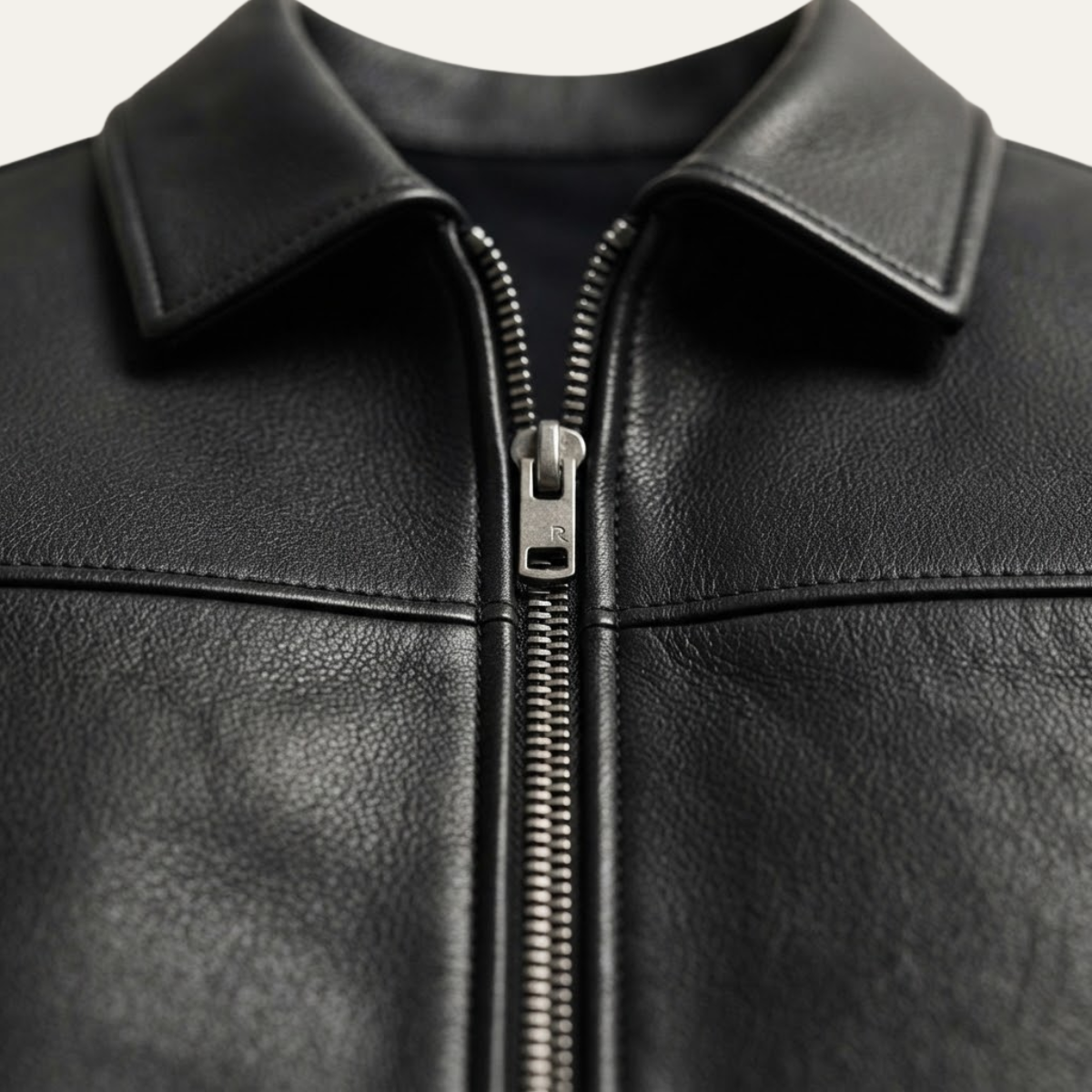 The Chianti Men’s Classic Zip Biker Faux Leather Jacket