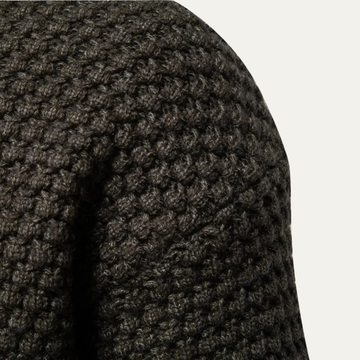 The Caprera Men’s Classic Knitted Crew Neck Textured Sweater