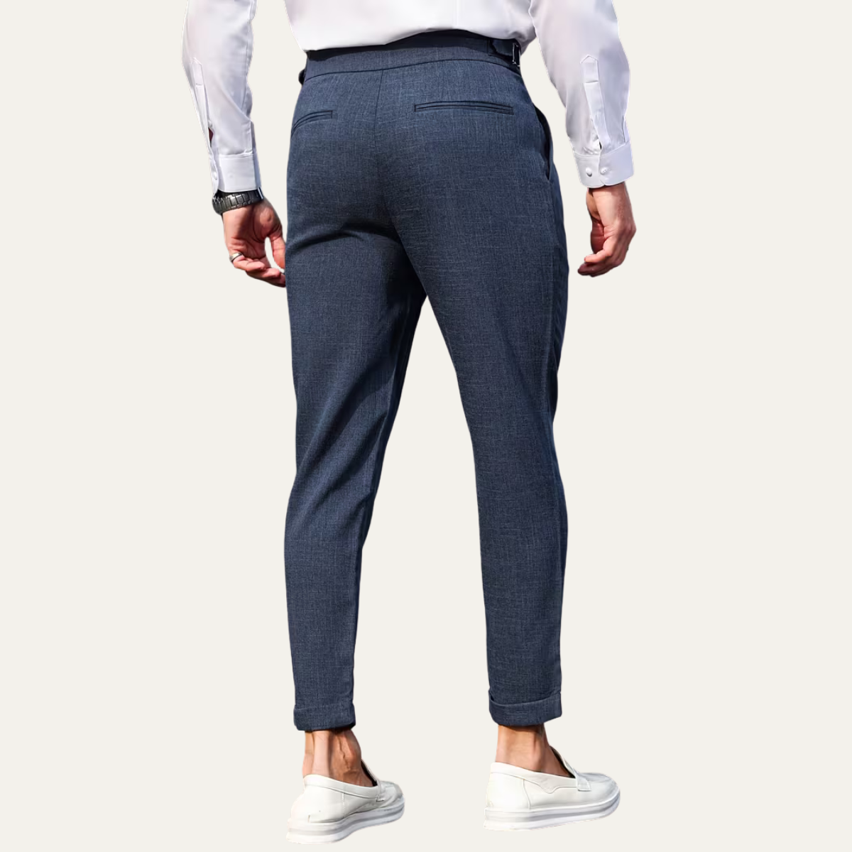 The Hobart Men’s Tailored High Waisted Pleated Dress Pants