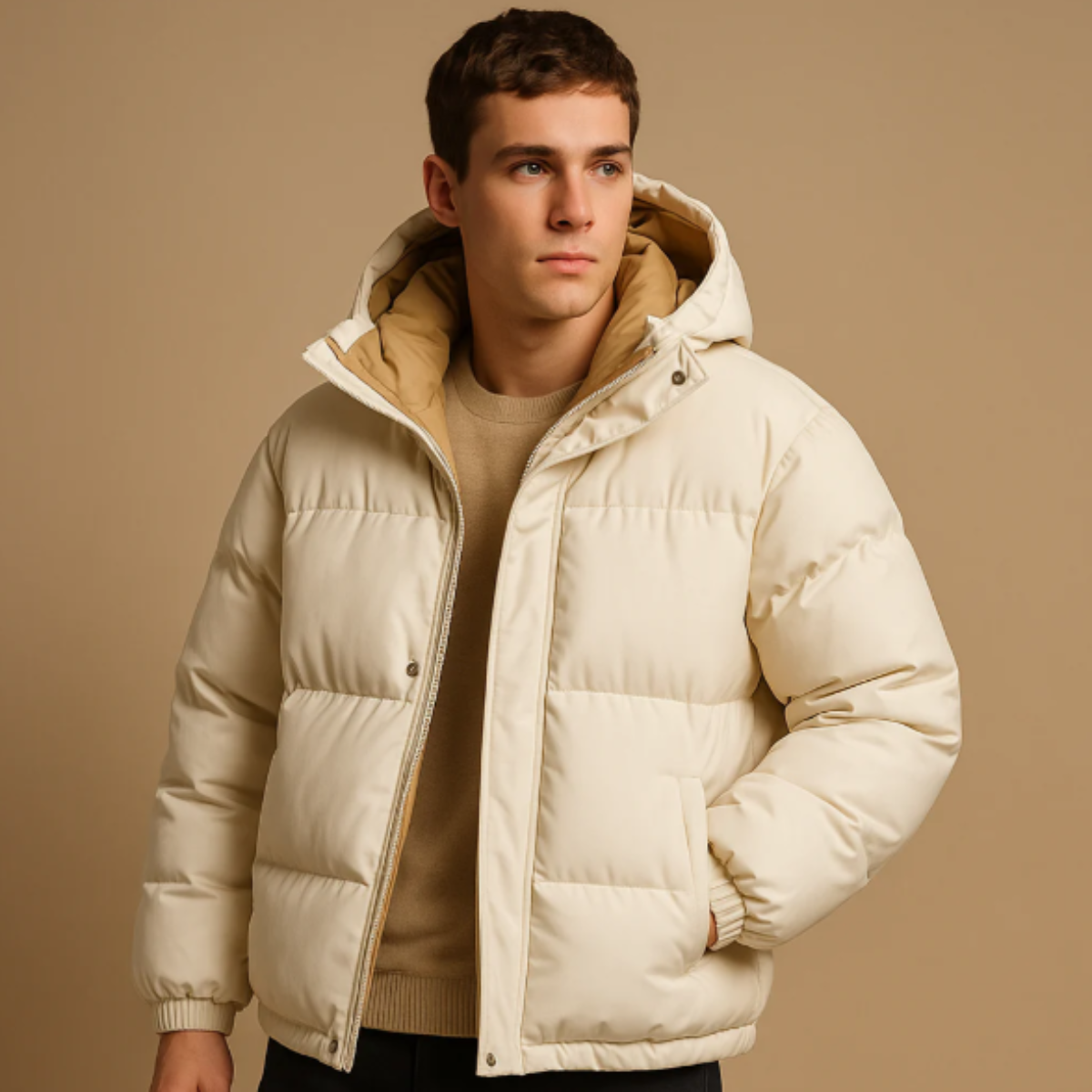 The Kingsbury Men’s Warm Quilted Puffer Hooded Winter Jacket