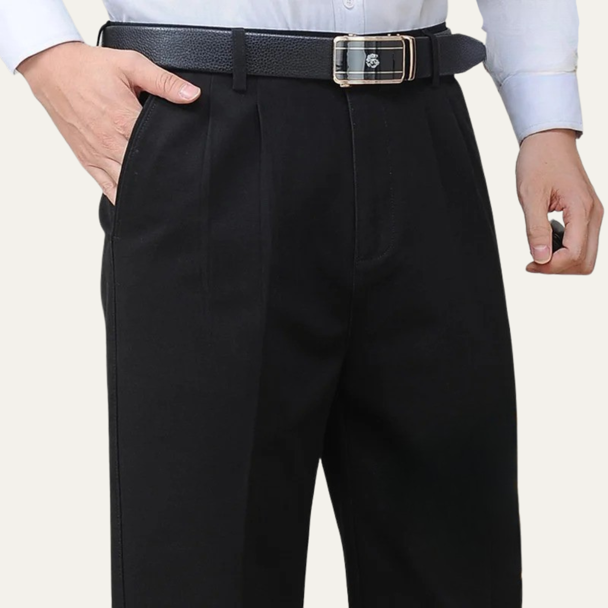 The Silverlawn Men’s 100% Cotton Double Pleated Pants
