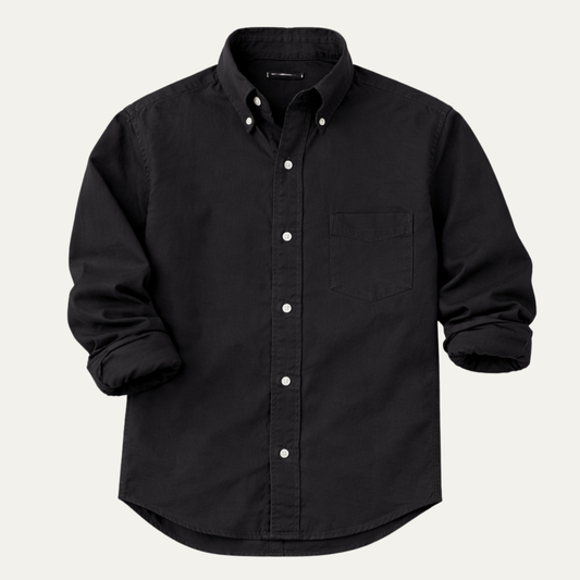The Asti Men’s Solid Color Button Down Business Shirt