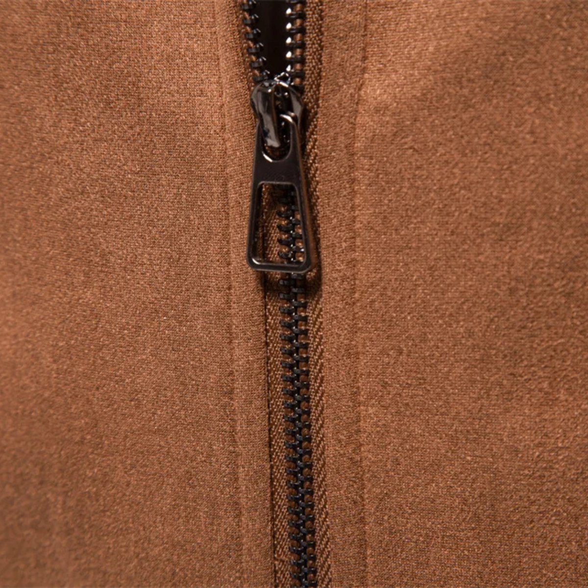 The Varese Men's Trucker  Suede Leather Zip Up Jacket