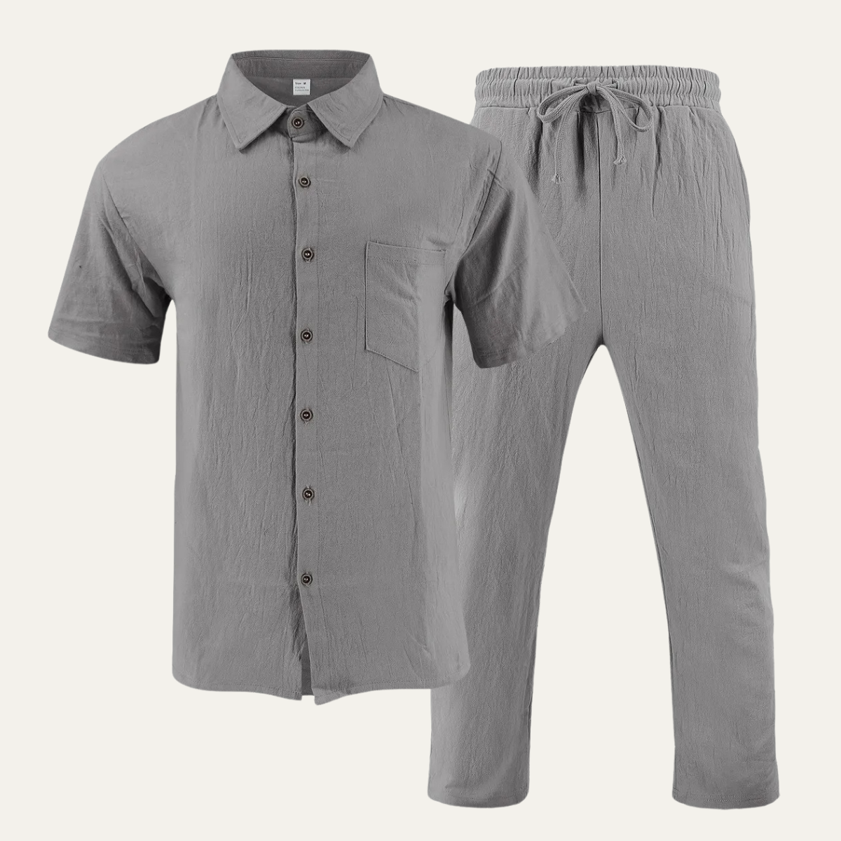 The Silvercrest Men's Lightweight Casual Two Piece – Set Shirt &amp; Pants