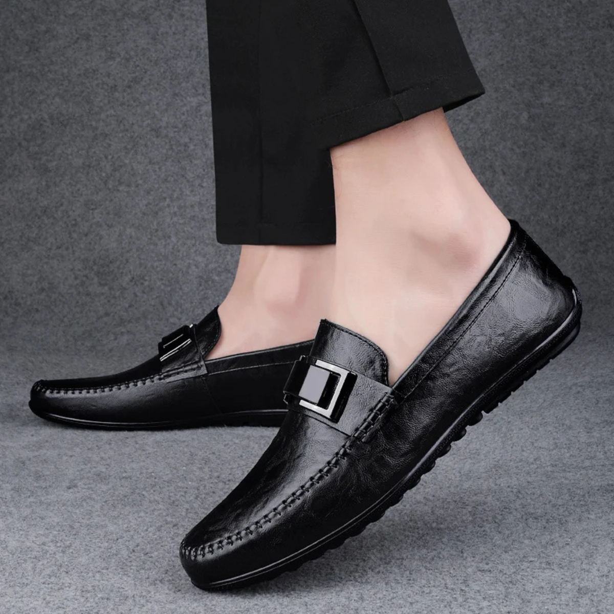 The Willowbend Men's Business Faux Leather Slip On Loafers