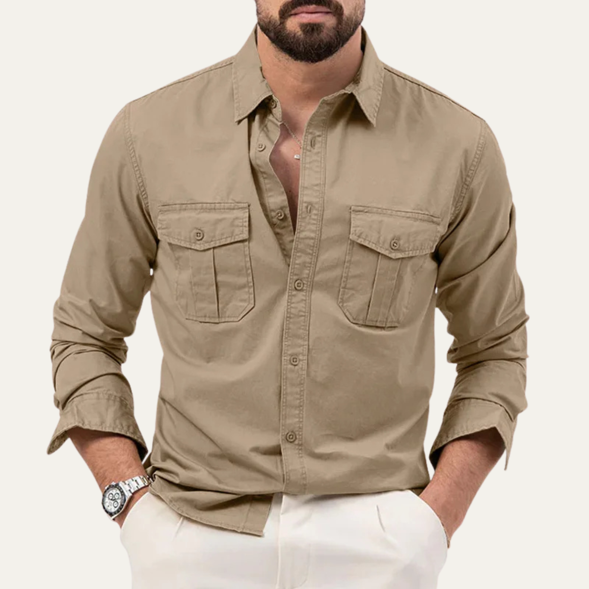 The Hillcrest Men’s Summer Casual Button Shirt