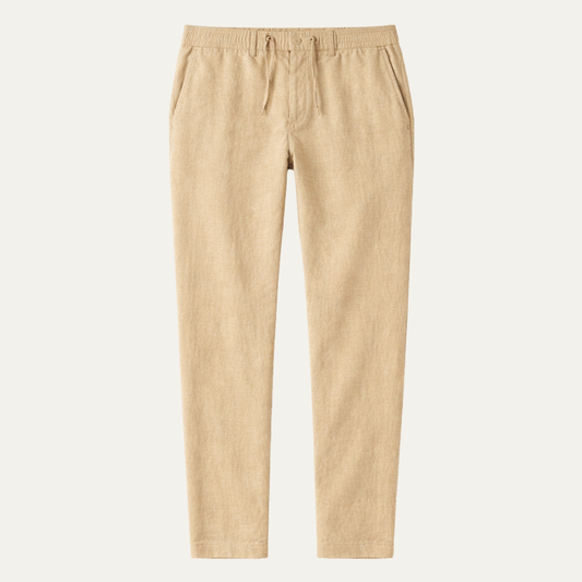 The McLean Men’s Casual Lightweight Linen Pants – Beige