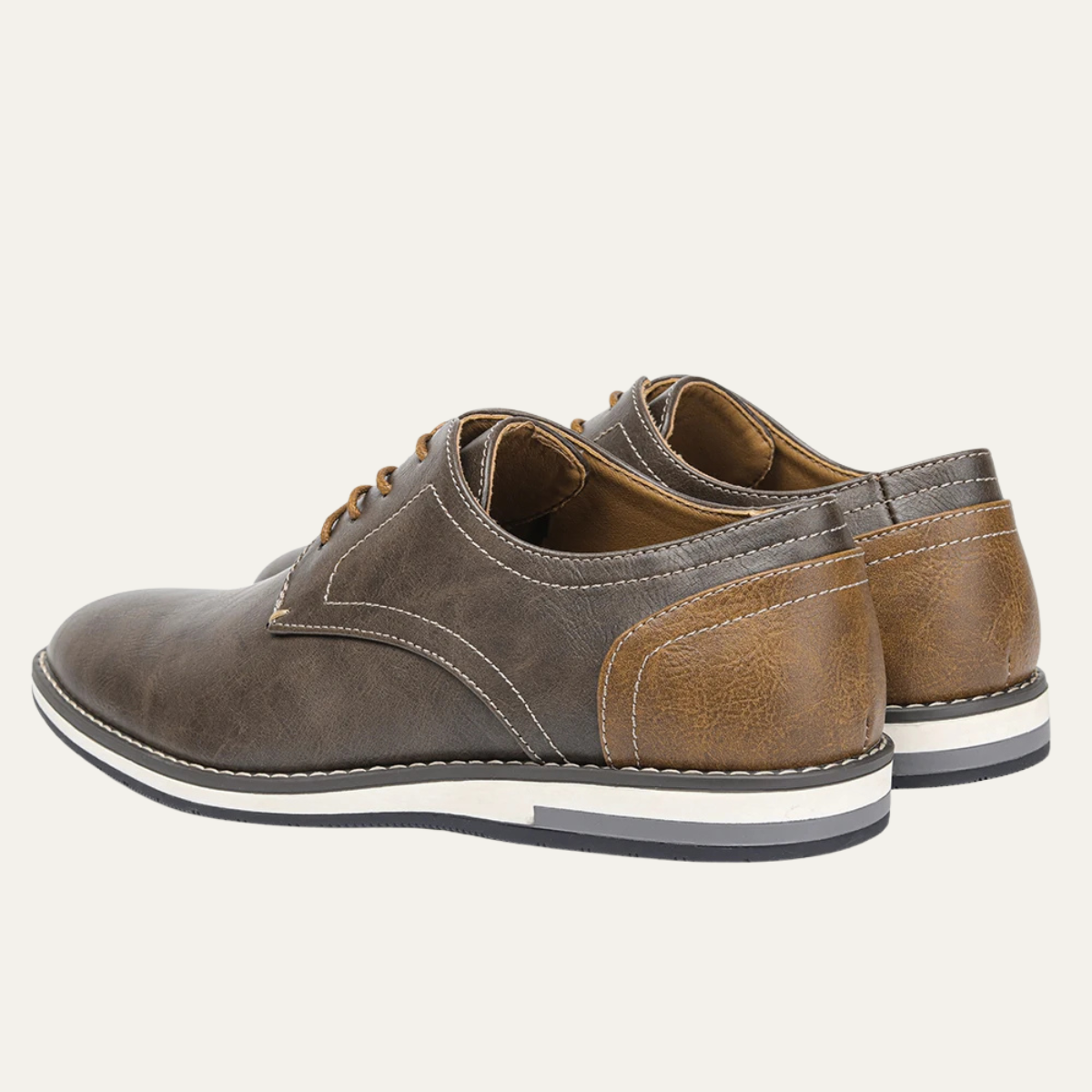 The Hartwell Men’s Two Tone Casual Oxford Leather Sneakers