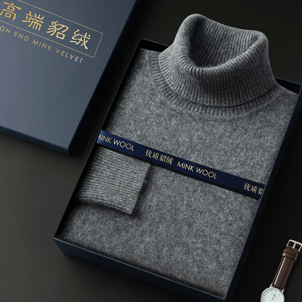 The Rosehaven Cashmere Sweater – Men's 100% Soft Luxury Wool Knit Sweater