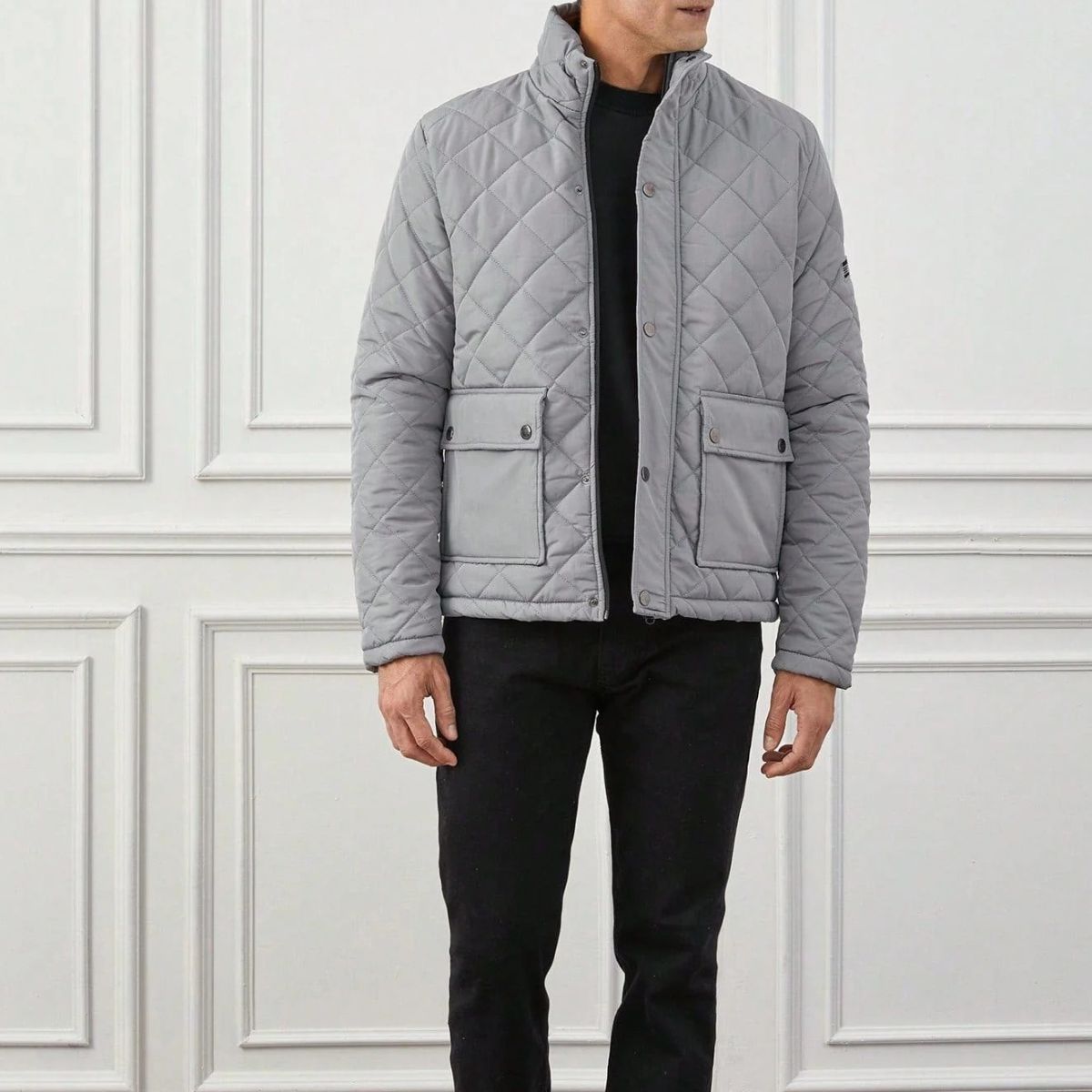 The Chester Black Quilted Jacket – Men’s Heritage Field Coat