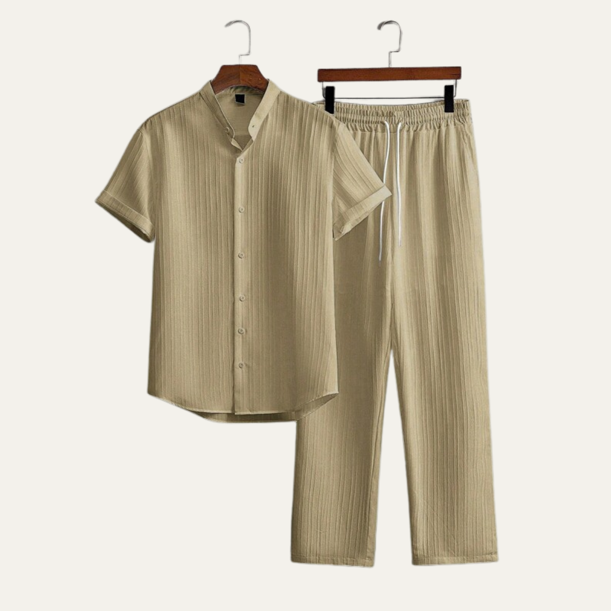 The Ashwood Hill Men’s Linen Summer Casual Set – Shirt & Pants