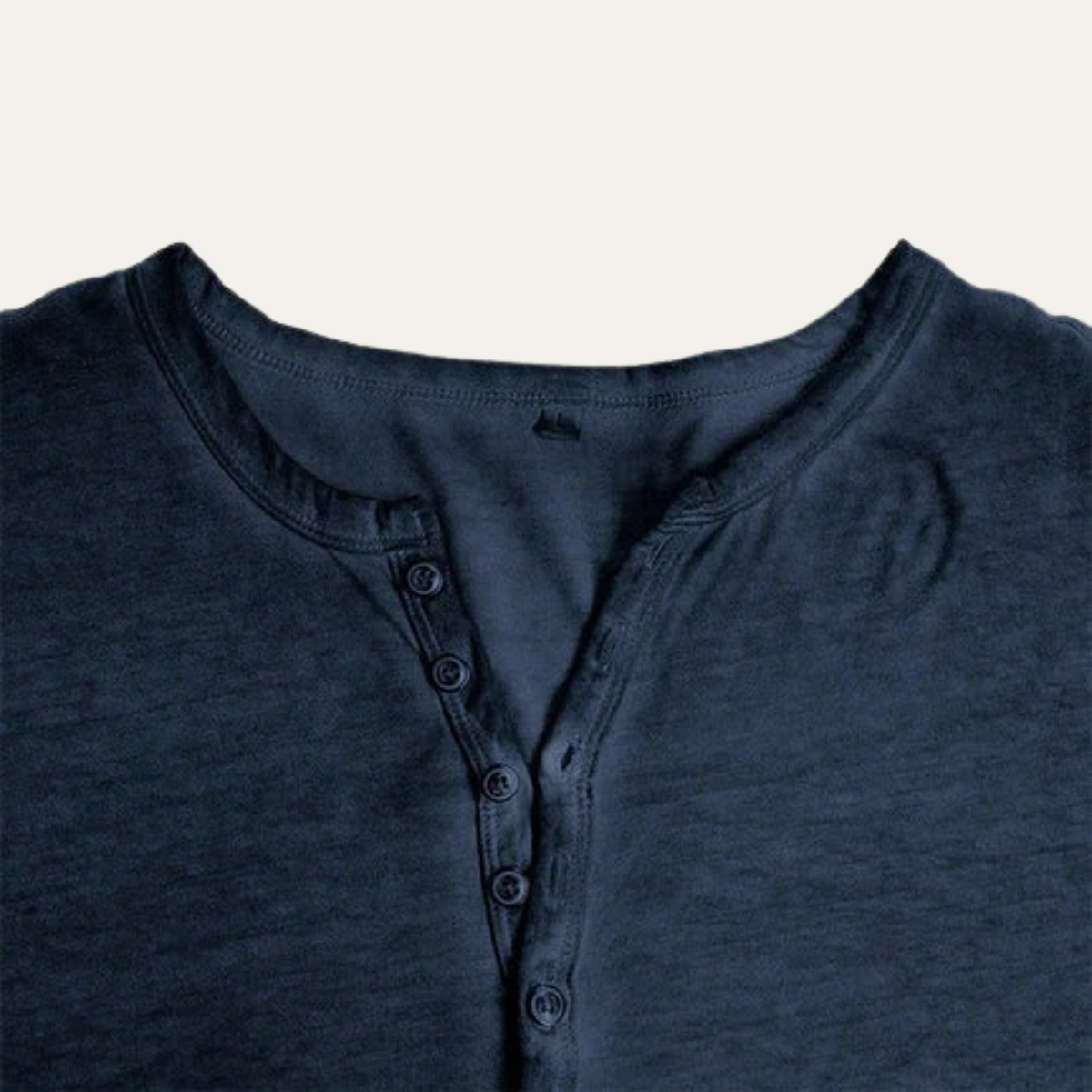The Sheffield Men's Long Sleeve Henley Shirt - Modern Cotton Top