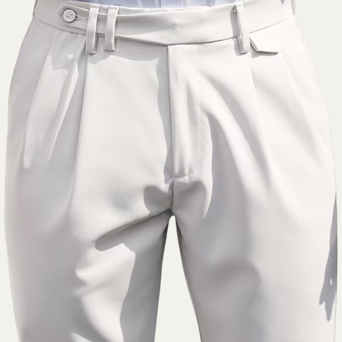 The Burleigh Men’s Tailored Slim Fit Pleated Casual Dress Pants