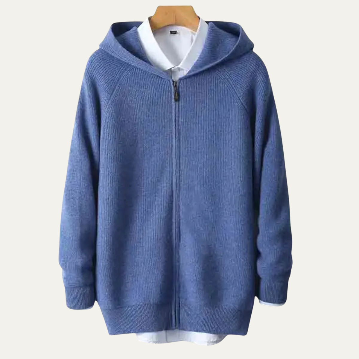 The Riva Garda Men’s Soft Luxury Merino Wool Zipped Sweater