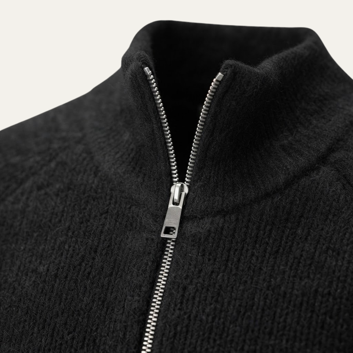 The Richmend Men’s Elegant Merino Wool Zip Up Cardigan