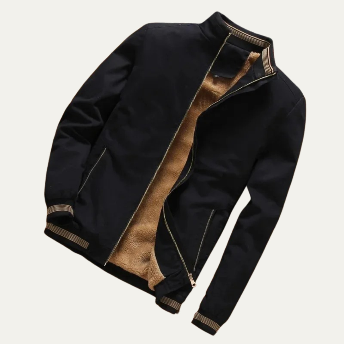 The Castellina Men’s Casual Warm Fleece Aviator Bomber Jacket