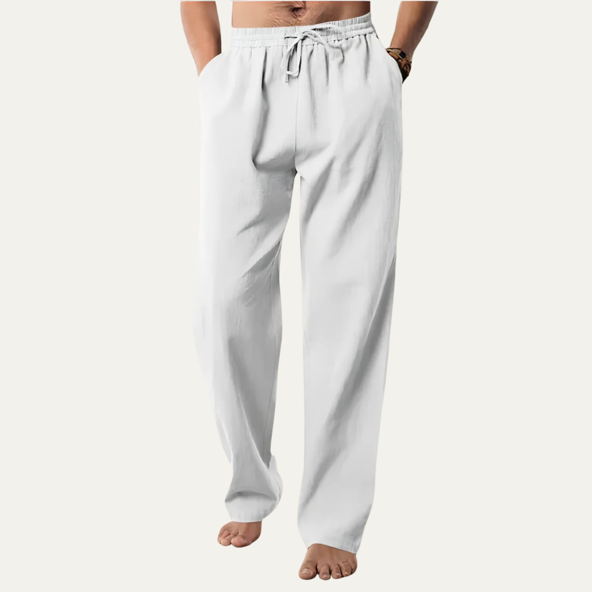 The Larkspur Men’s Cotton Hemp Breathable Straight Leg Pants