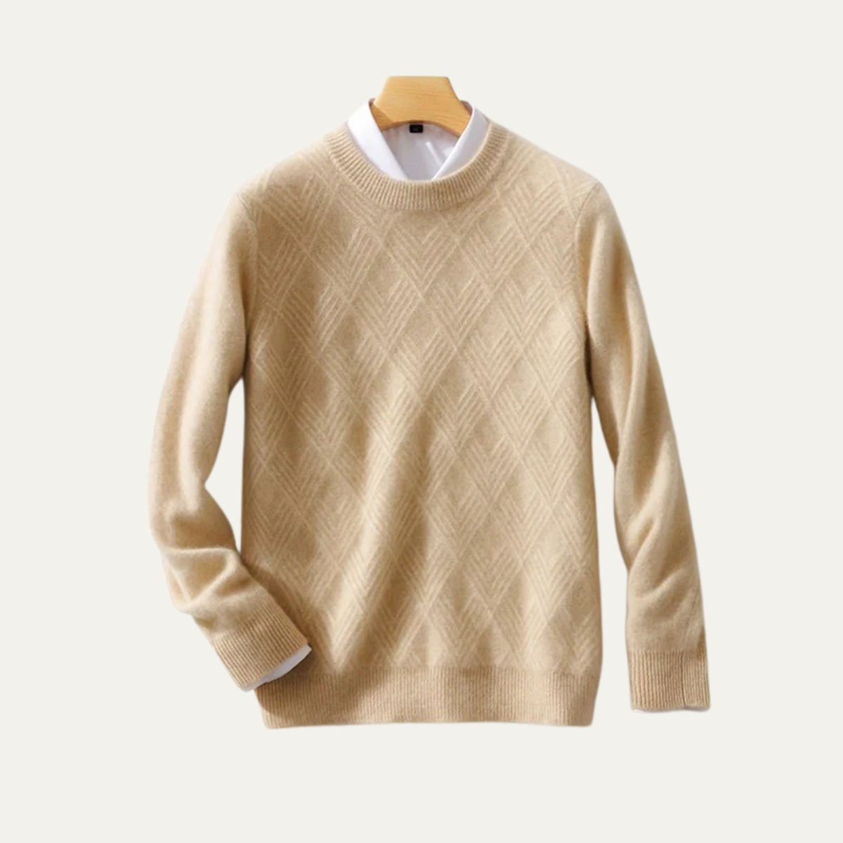 The Inverness Men’s Warm Winter Knit Wool Sweater