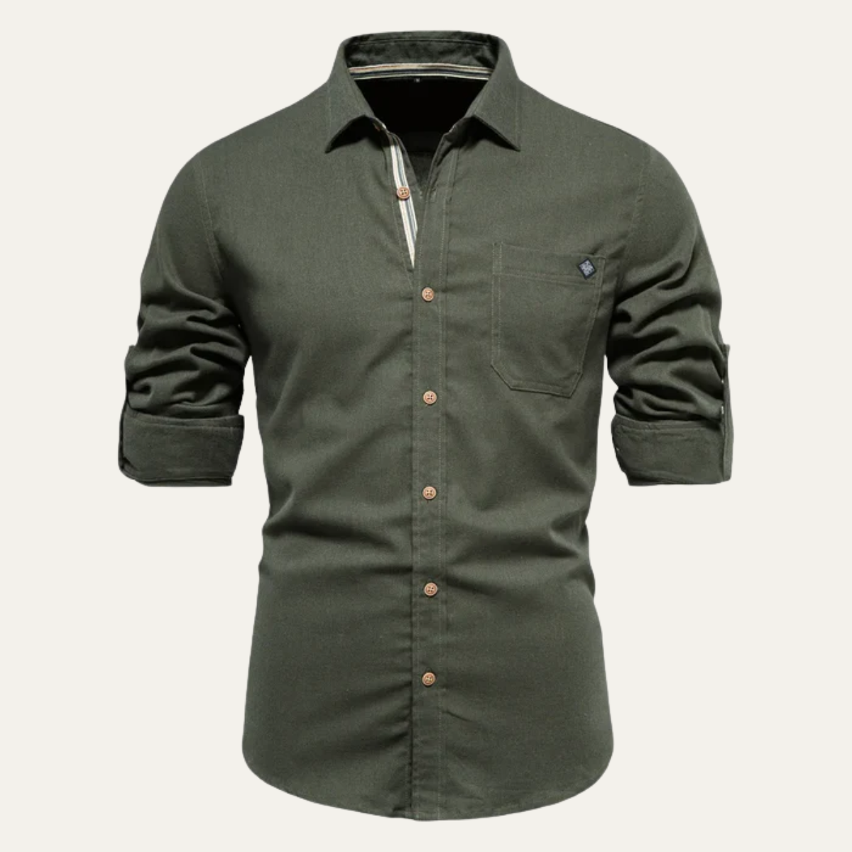 The Glendale Men’s Casual Slim Fit Cotton Button Up Shirt