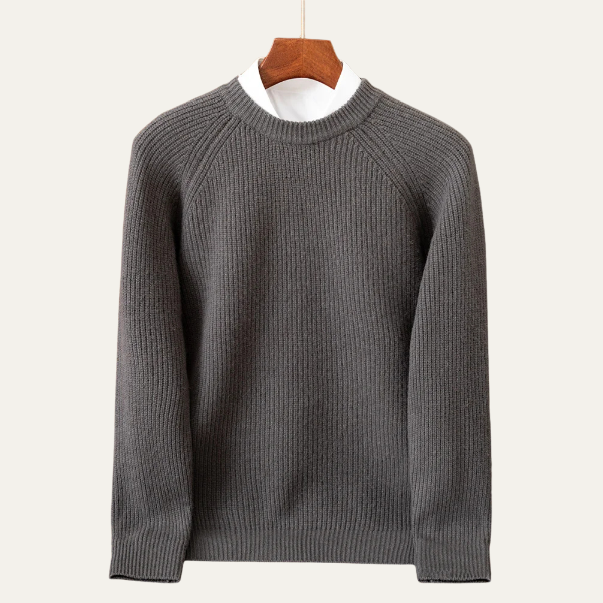 The Milan Men’s Merino Wool Winter Crew Neck Sweater