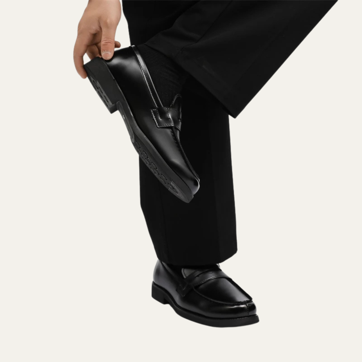 The Watercrest Hill Men’s Handmade Faux Leather Penny Loafers