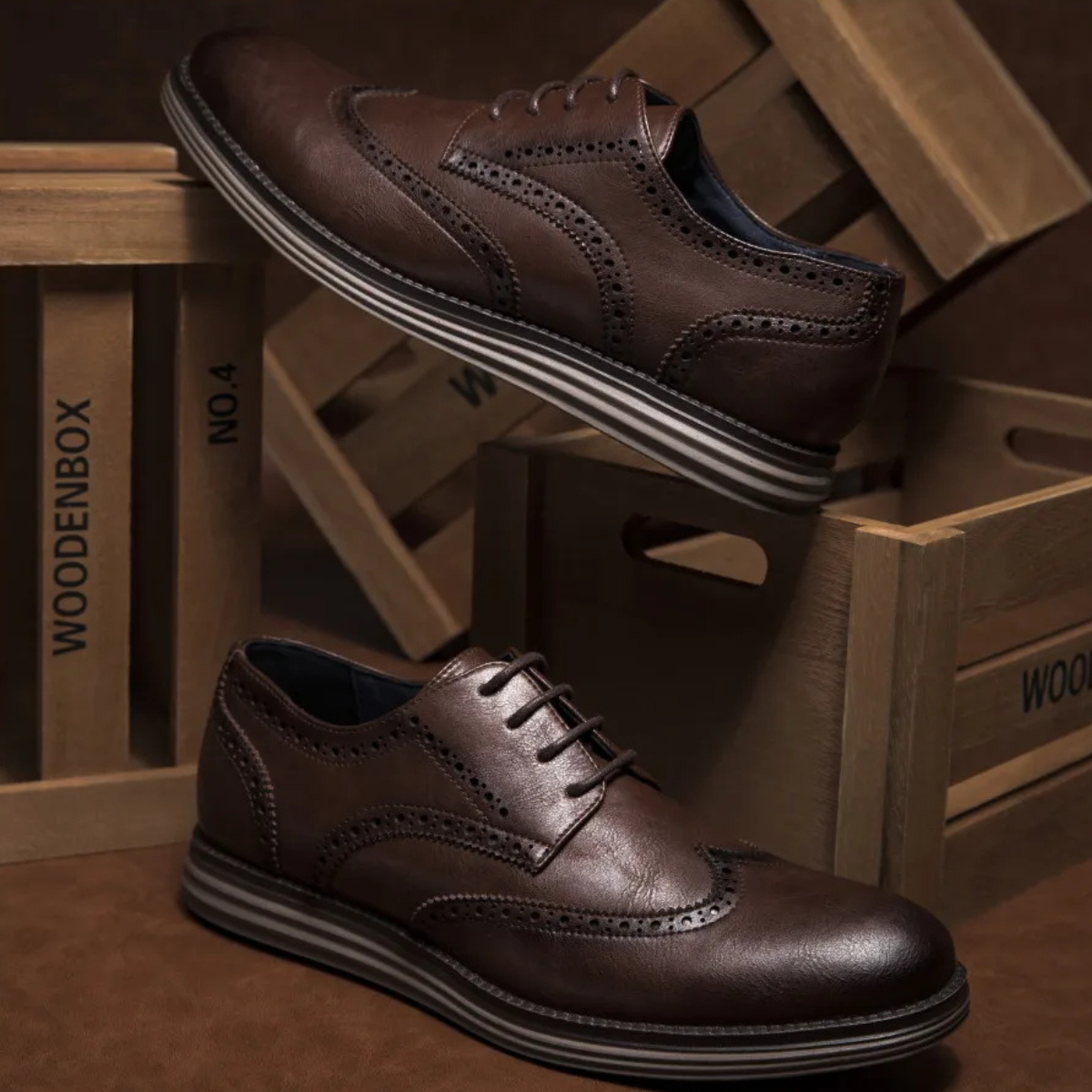 The Glenbrook Ridge Men’s Smart Business Casual Work Lace Up Shoes