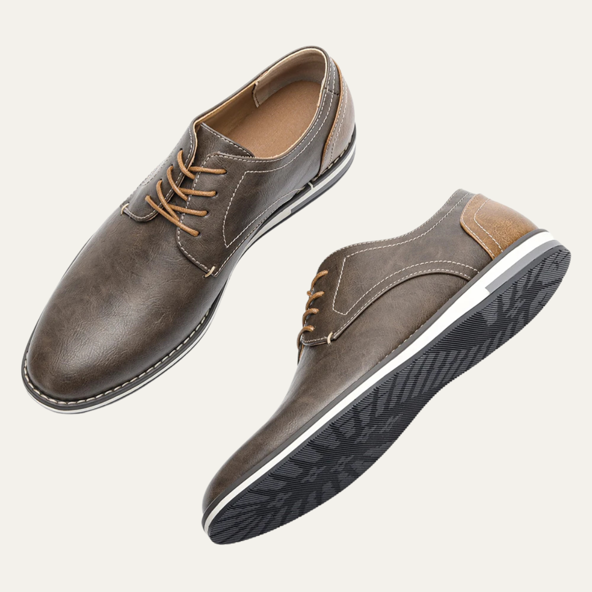 The Hartwell Men’s Two Tone Casual Oxford Leather Sneakers