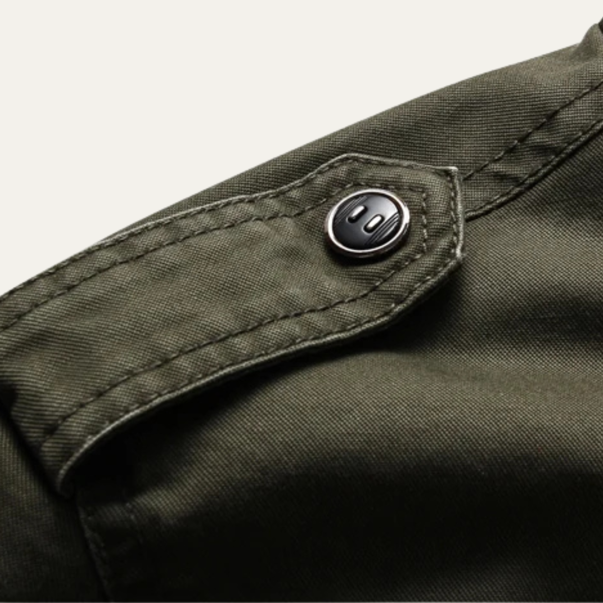 The Capri Men’s Military Stand Collar Cargo Jacket