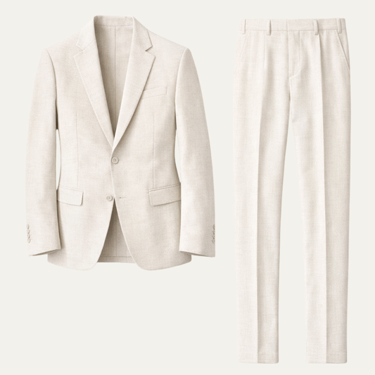 The Glenmore Men’s Summer Linen Slim Fit Suit Set – Blazer & Pants