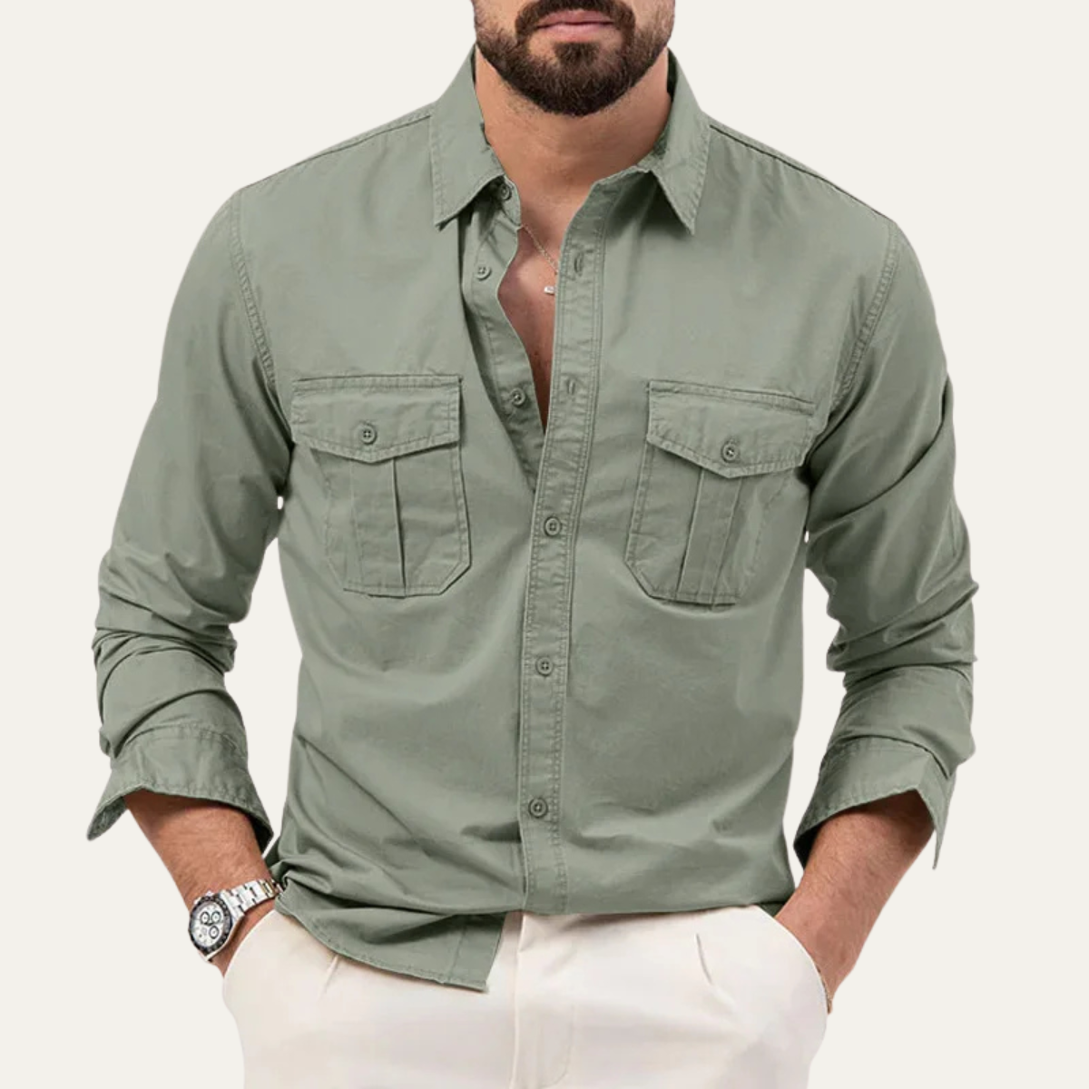 The Hillcrest Men’s Summer Casual Button Shirt