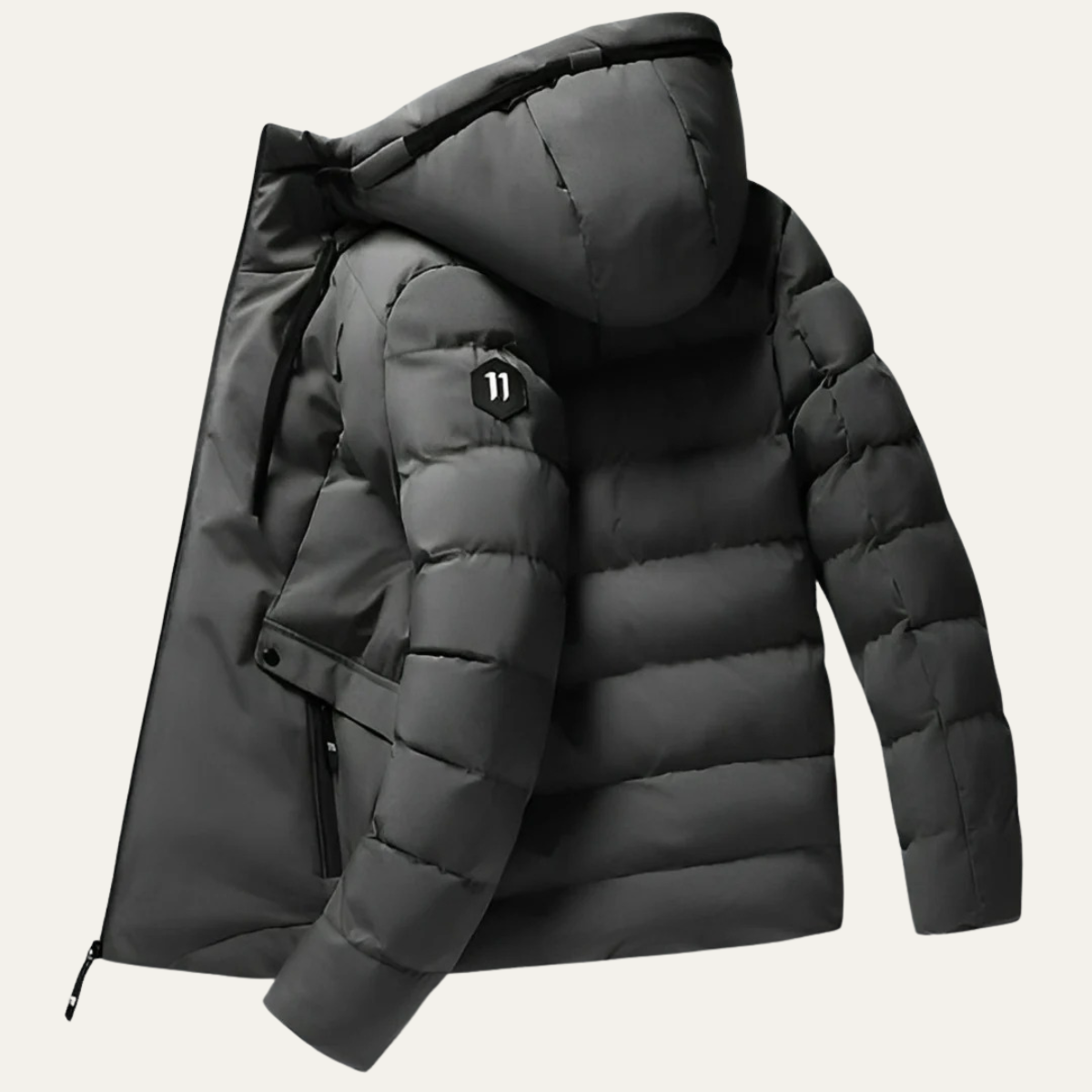 The Leeds Men's Warm Hooded Winter Puffer Jacket