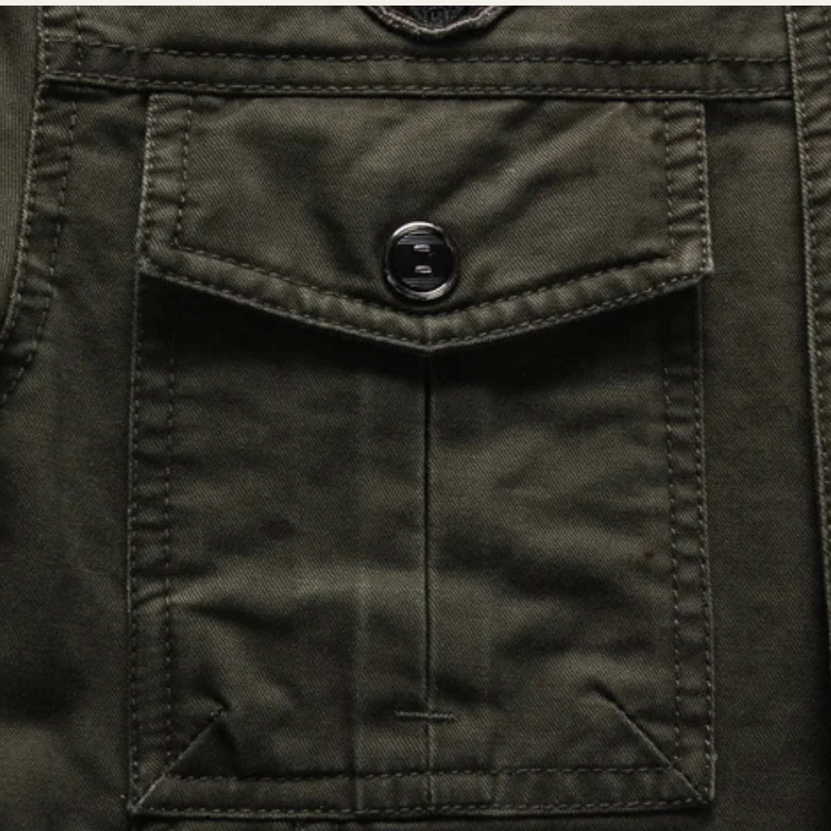 The Capri Men’s Military Stand Collar Cargo Jacket