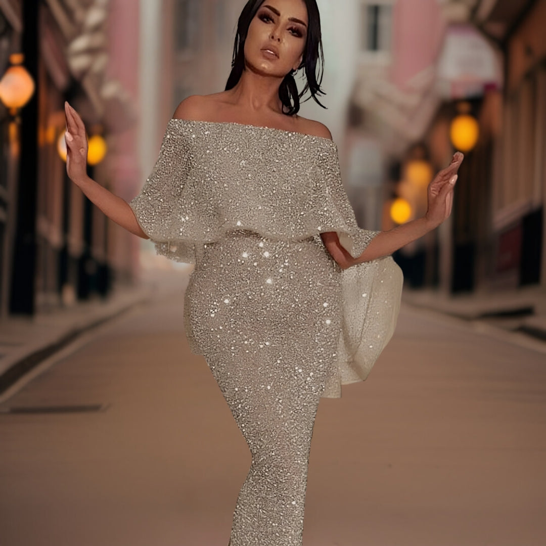 Women's Bare Shoulder Formal Gown