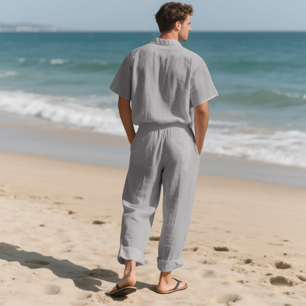 The Silvercrest Men's Lightweight Casual Two Piece – Set Shirt & Pants