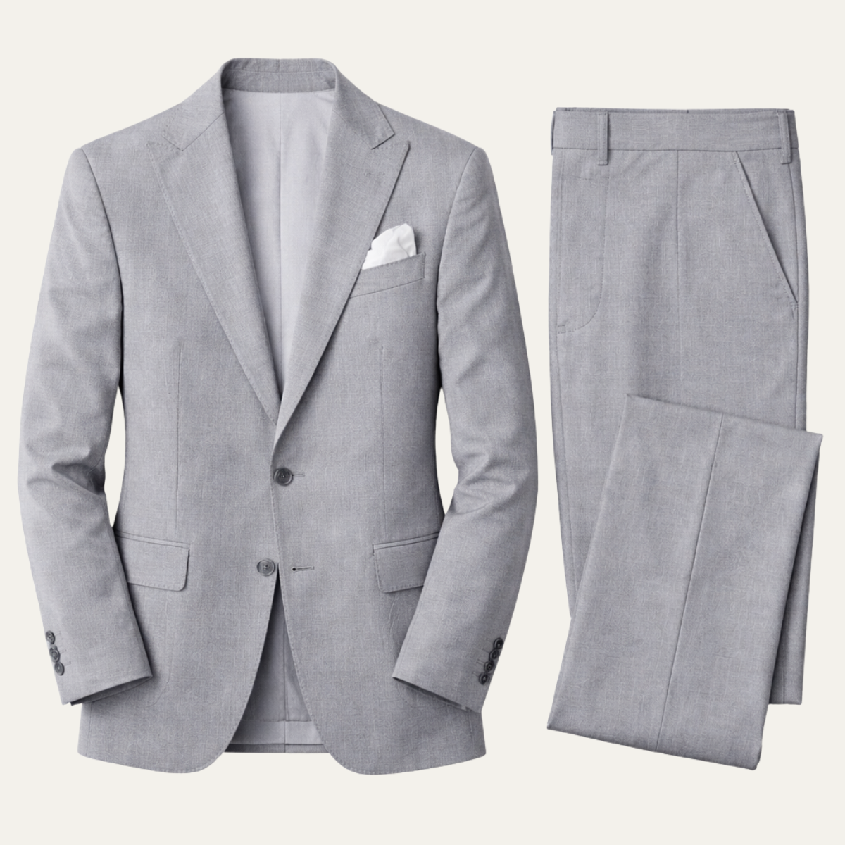 The Geneva Men’s Trendy Linen Suit Set – Blazer & Pants