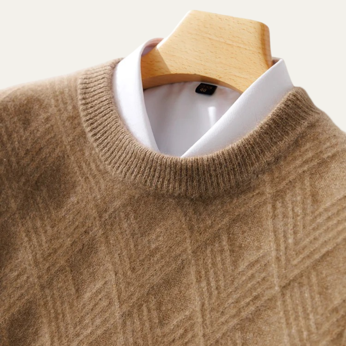 The Inverness Men’s Warm Winter Knit Wool Sweater