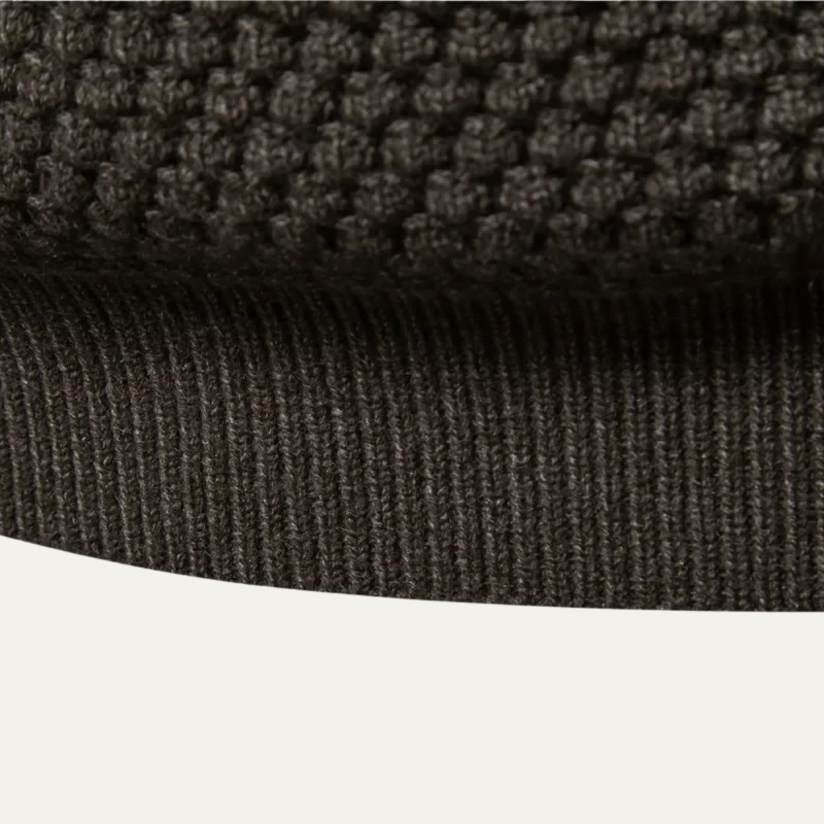 The Caprera Men’s Classic Knitted Crew Neck Textured Sweater