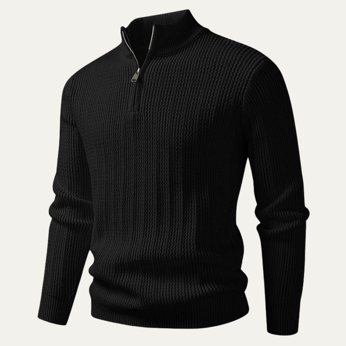 The Willowdale Men’s Half Zip Stand Collar Soft Knit Sweater