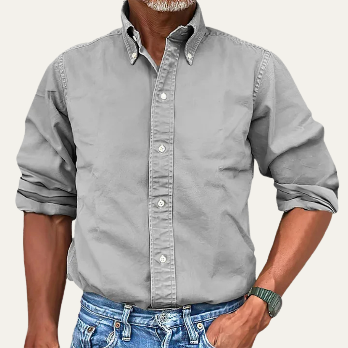 The Asti Men’s Solid Color Button Down Business Shirt