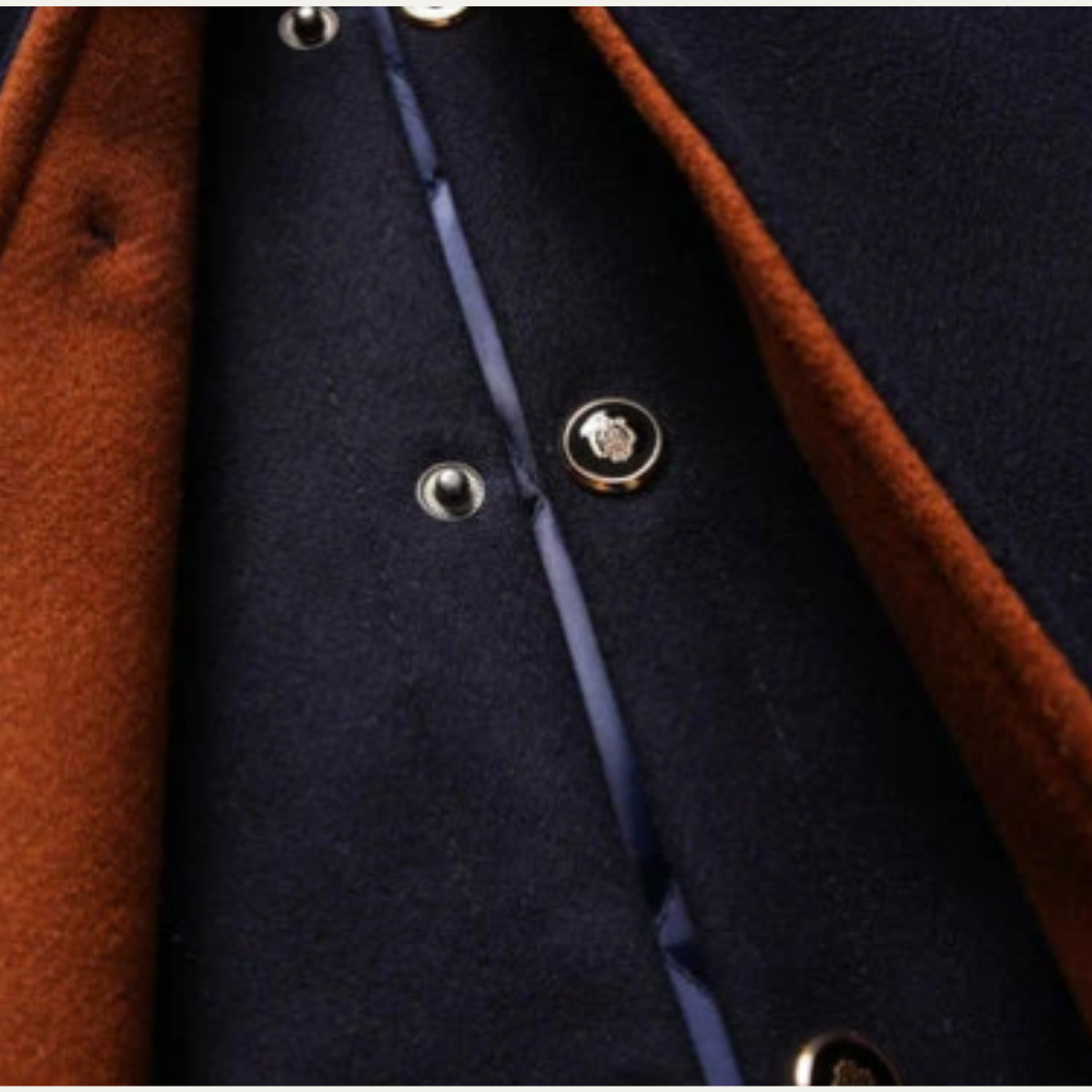 The Brookstone Men’s Elegant Classic Wool Coat with Quilted Lining