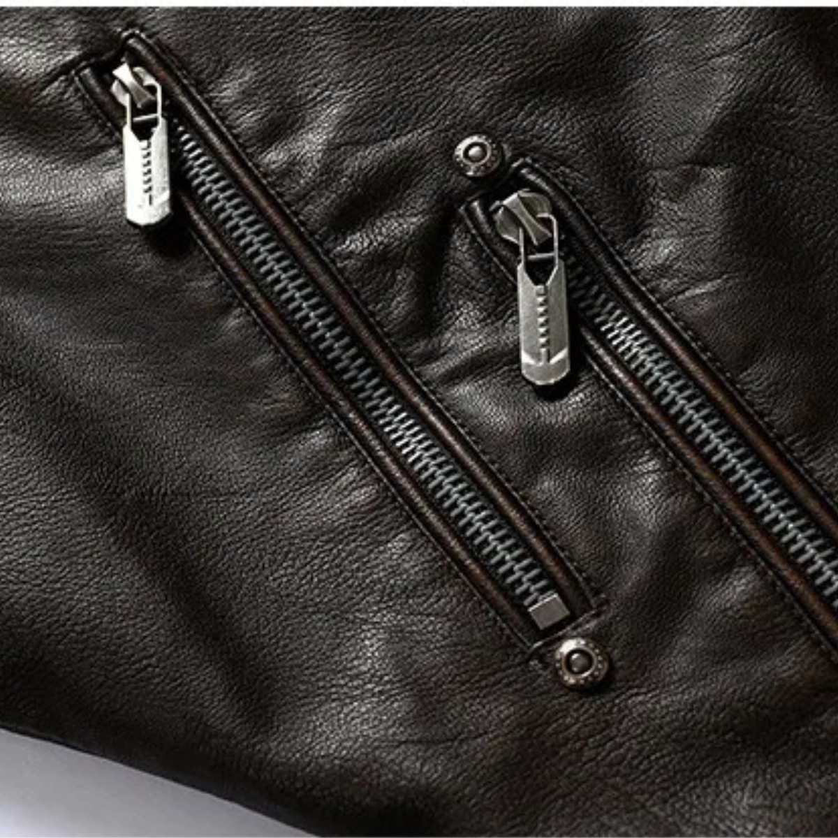 The Broadmoor Men’s Slim Fit Stylish Biker Leather Jacket