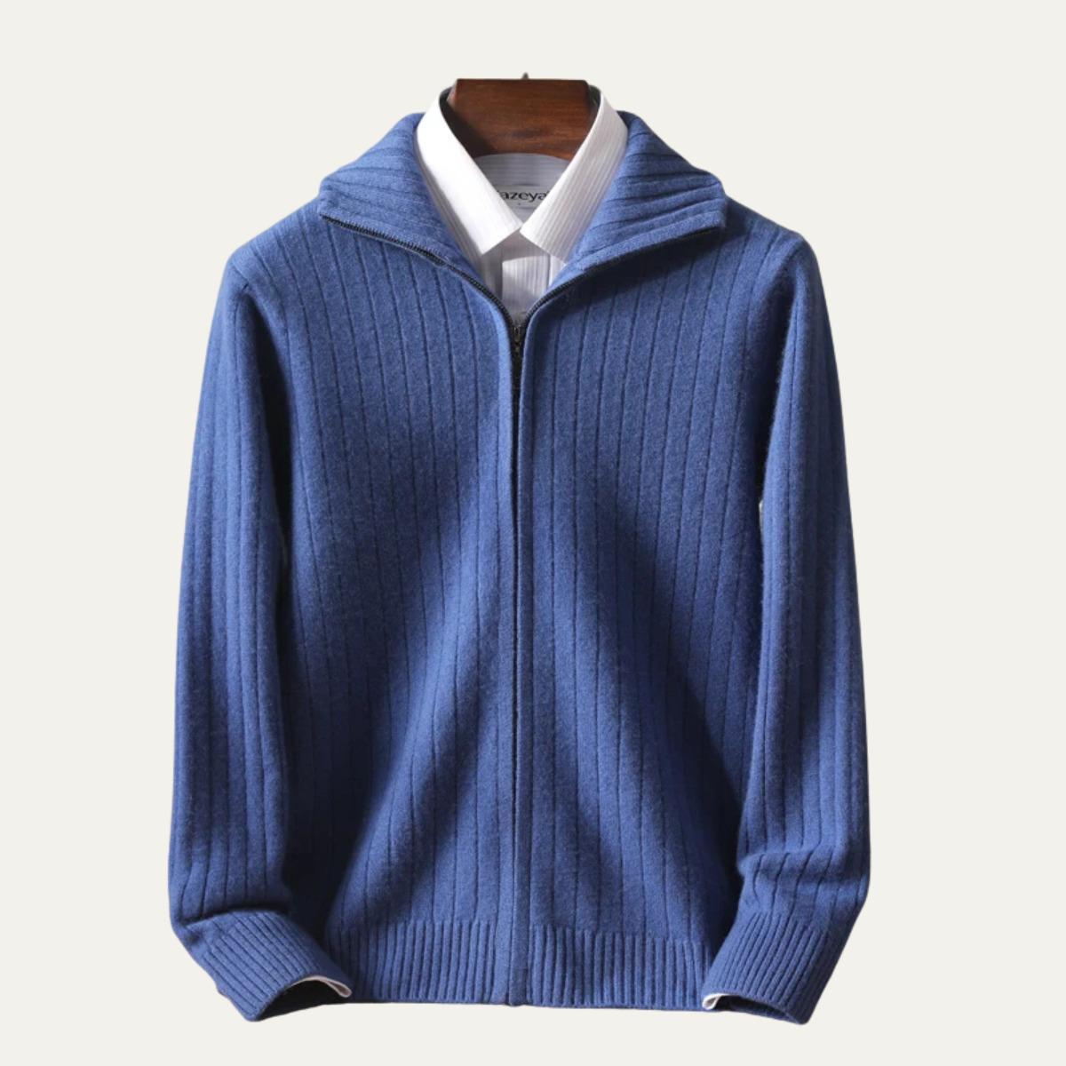 The Blackwell Men’s Winter Knit Merino Wool Zip Cardigan