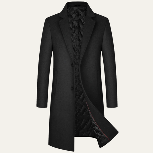 The Ascot Men's Elegant Long Winter Smart Coat